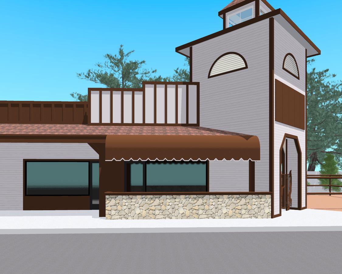 Saloon style restaurant (Side)