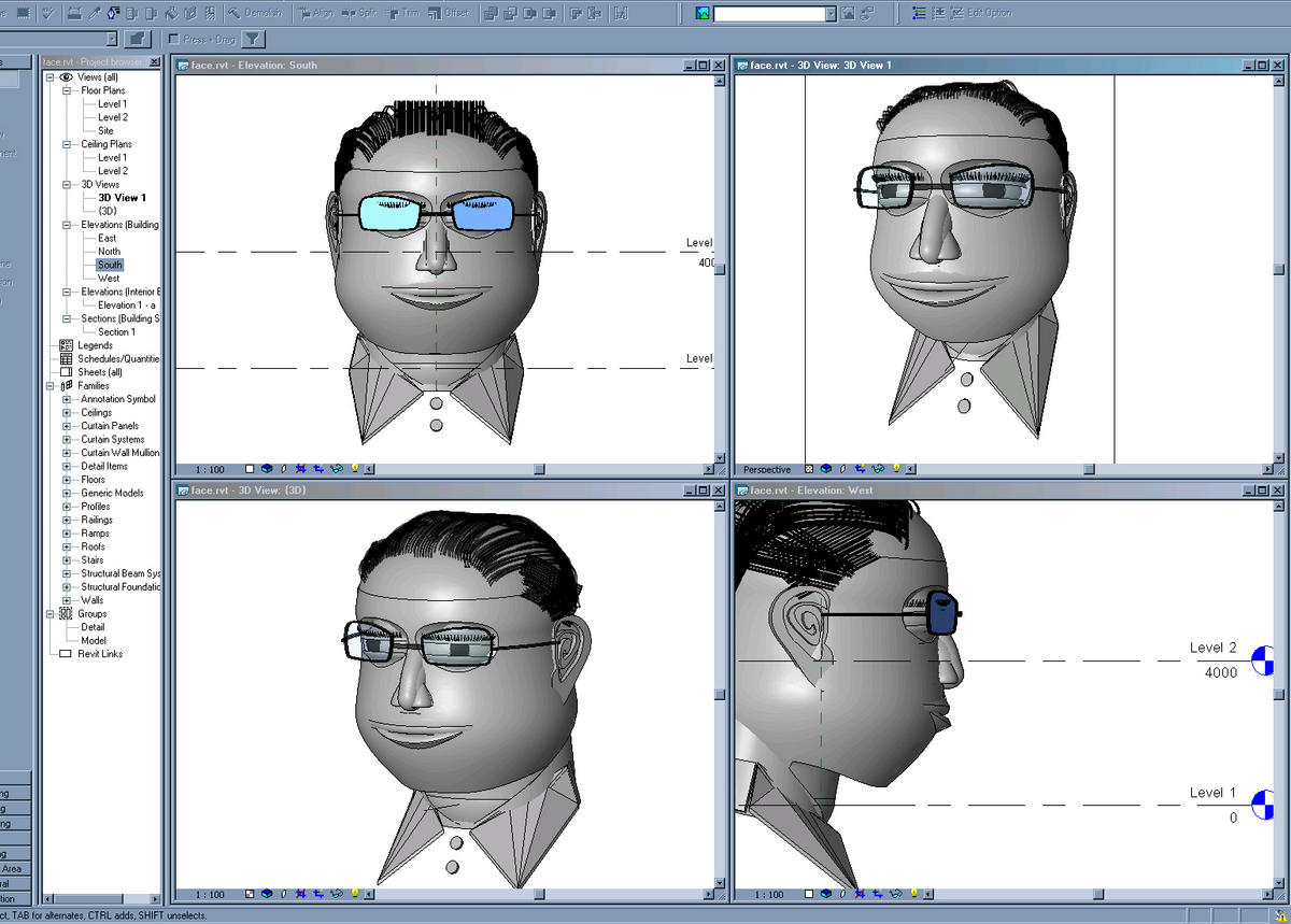 Character Modelling in revit - Fun