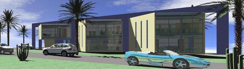 Revit Model 2008 - Inbuild Accurender 3 - No PostE