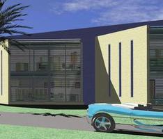 Revit Model 2008 - Inbuild Accurender 3 - No PostE