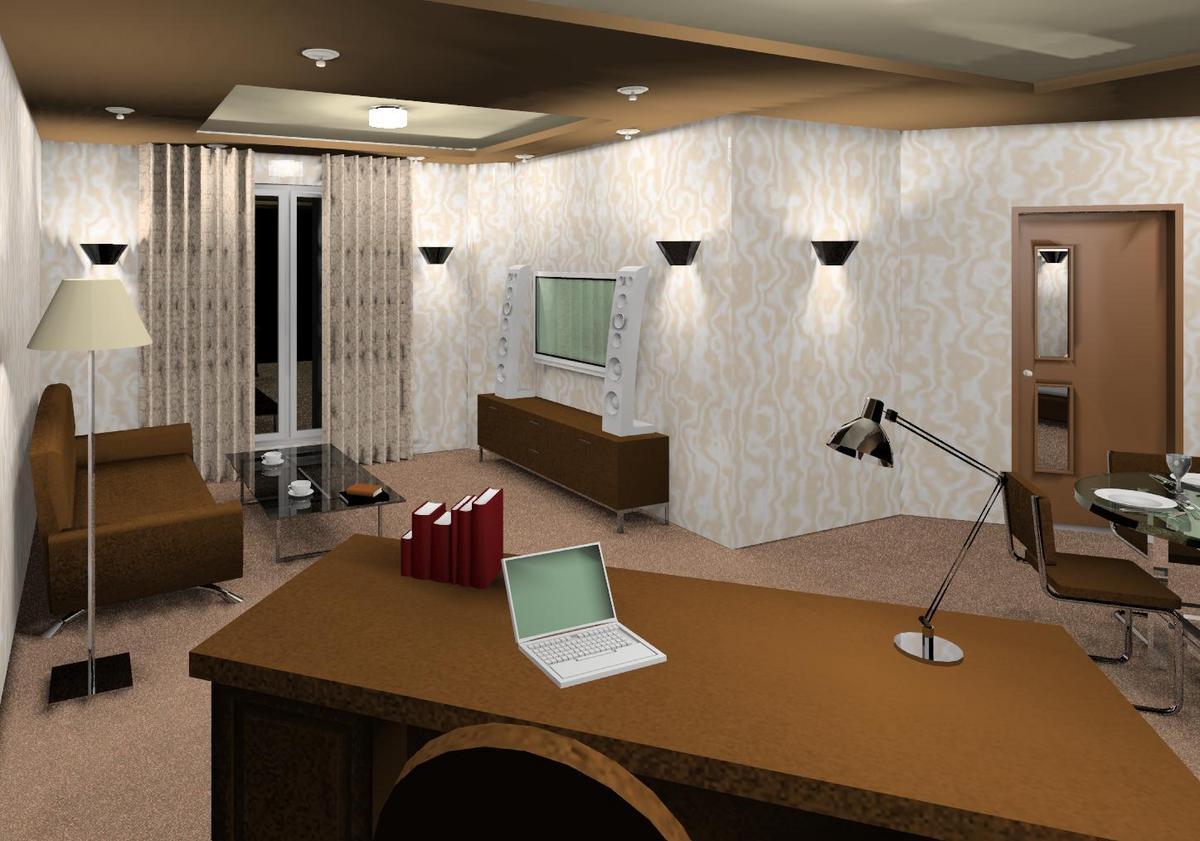 living room in hotel