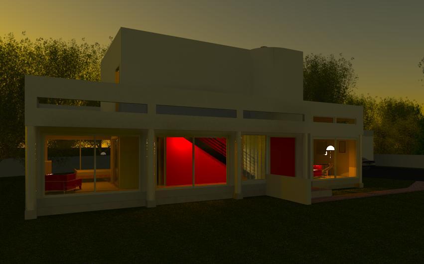 Simple weekend glass house