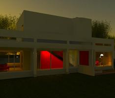 Simple weekend glass house