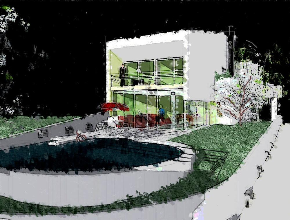 moradia em revit ilustrada - NAZARE