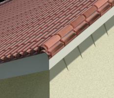 Clay Tile and Wall Scallop