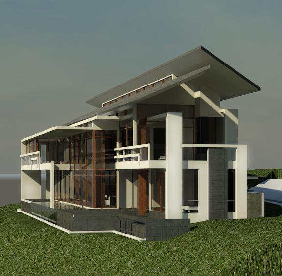 exterior pespective vacation house