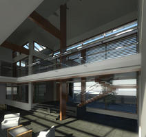 interior perspective vacation house