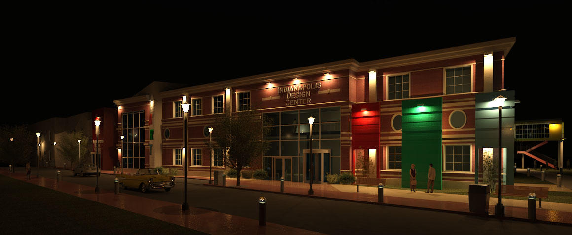 Indianapolis Design Center__Exterior Perspective