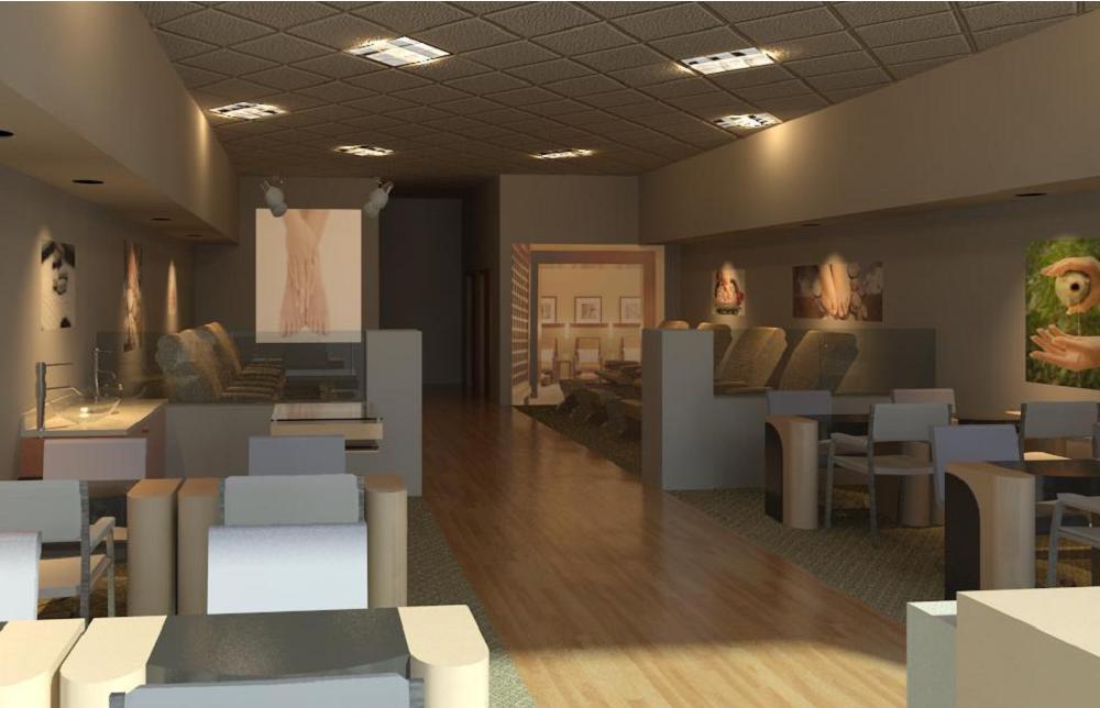Nail Salon - First Revit Interior