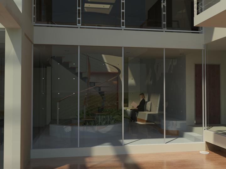 house courtyard entry