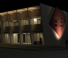 OZCARE Building - Night Veiw