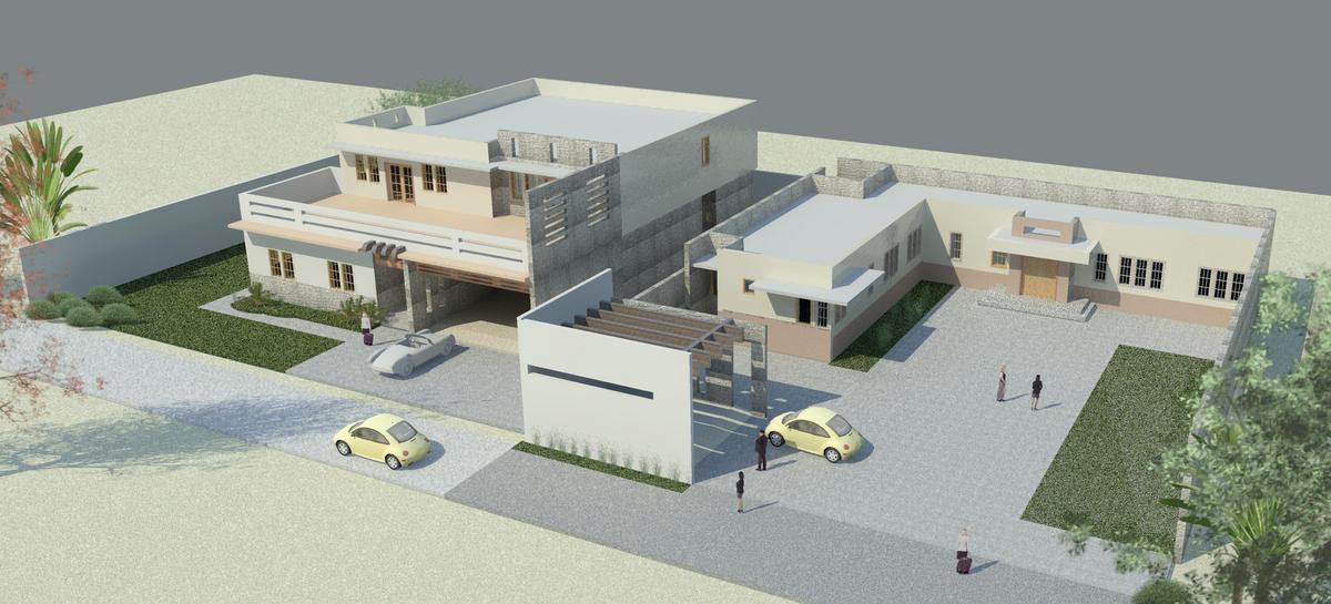 Villa with service quarters