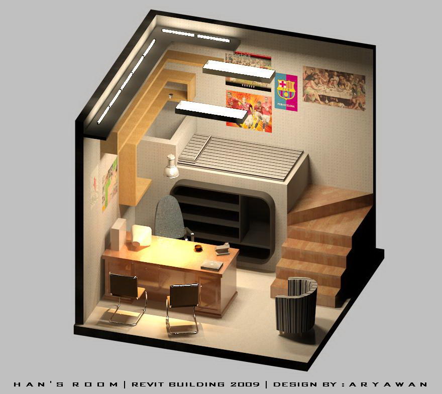 han's room bird eye view | 22405117