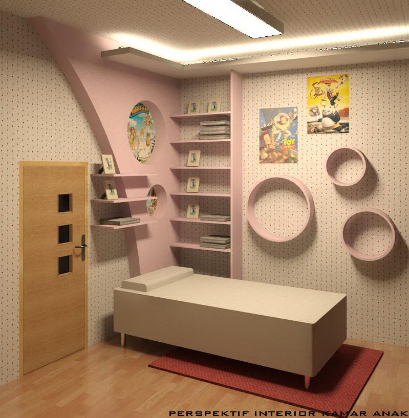perspektif interior kamar anak | 22405117