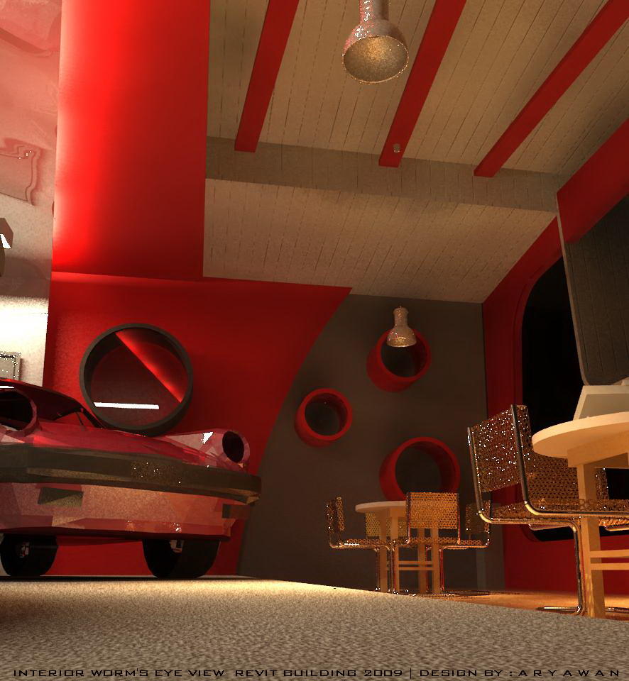 worm eye view interior showroom | 22405117