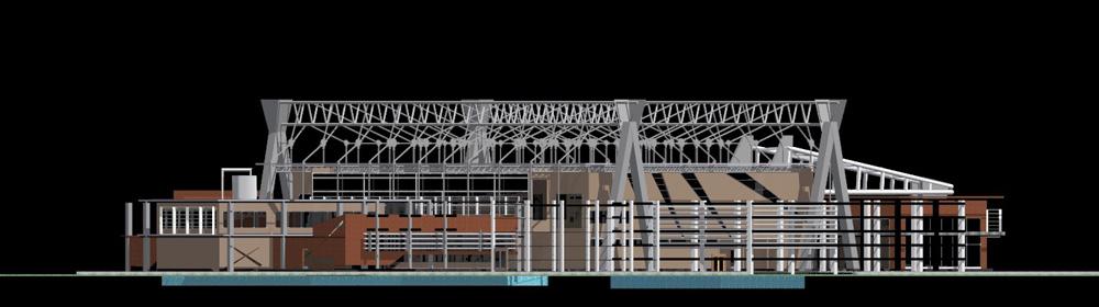 the dsign of surabaya basketball training center