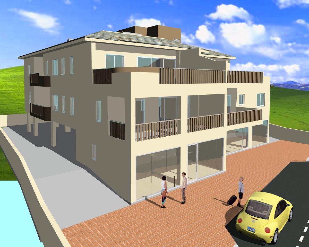 8 apartment building+2 shops