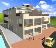 8 apartment building+2 shops