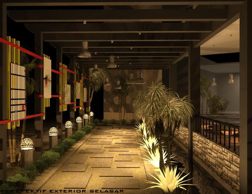 perspektif exterior selasar art resto | 22405117