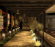 perspektif exterior selasar art resto | 22405117