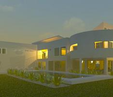 REAR VIEW SQUARE CIRCLE HOUSE