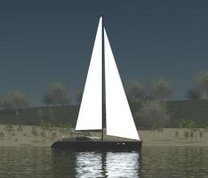 Modern Sailboat