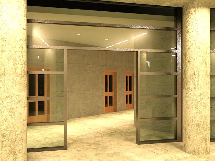 First Floor Corridor Entry Perspective