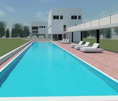 Large Modern Villa, Pool side