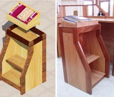 synagogue stender under the  bima