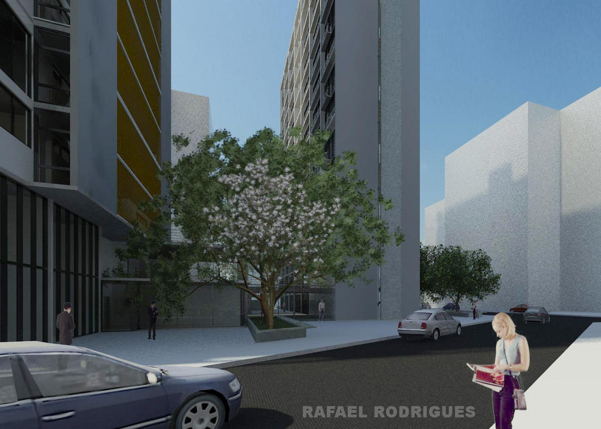 Mixed Use Building - Residential Entrace