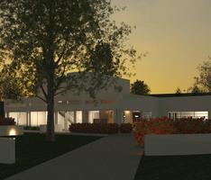 Glass House @ night