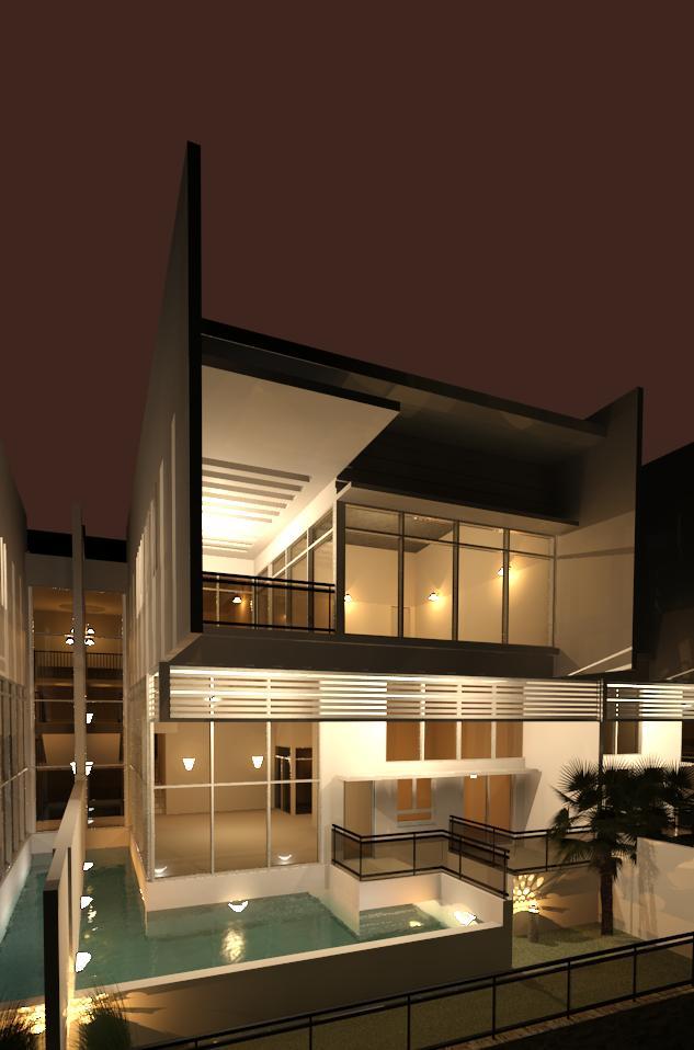 semi d malaysia night view