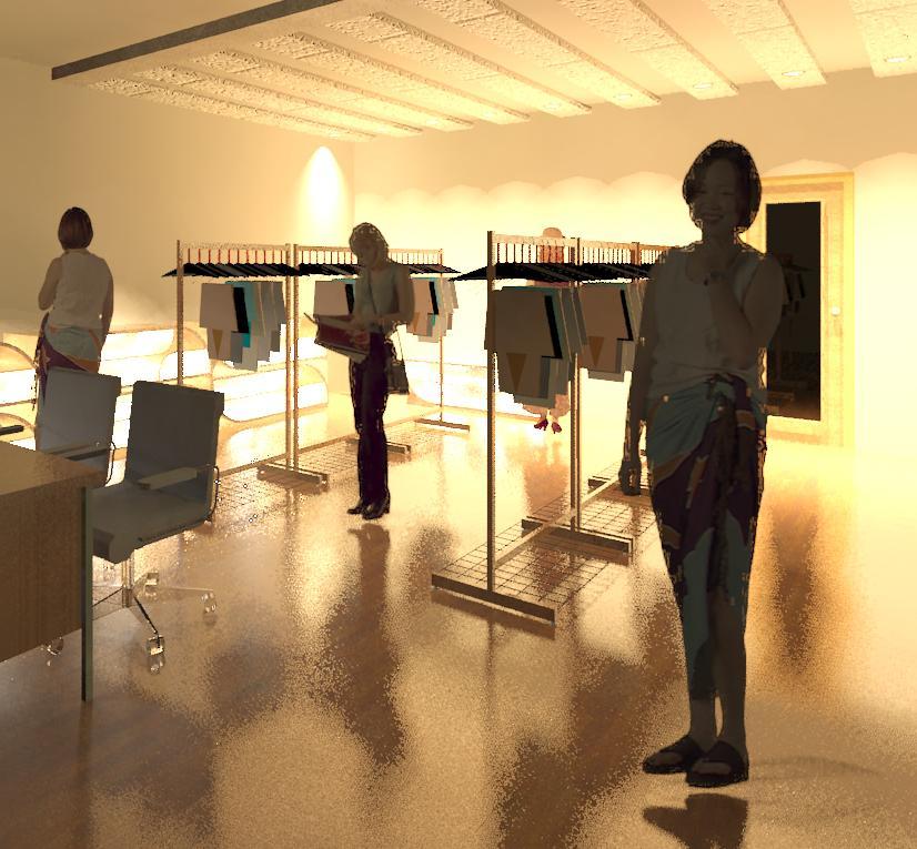 Textile Shop Interior 20'x24'