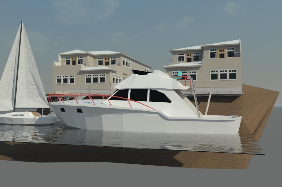 6 Unit Motel at Embarcadero, E from bay