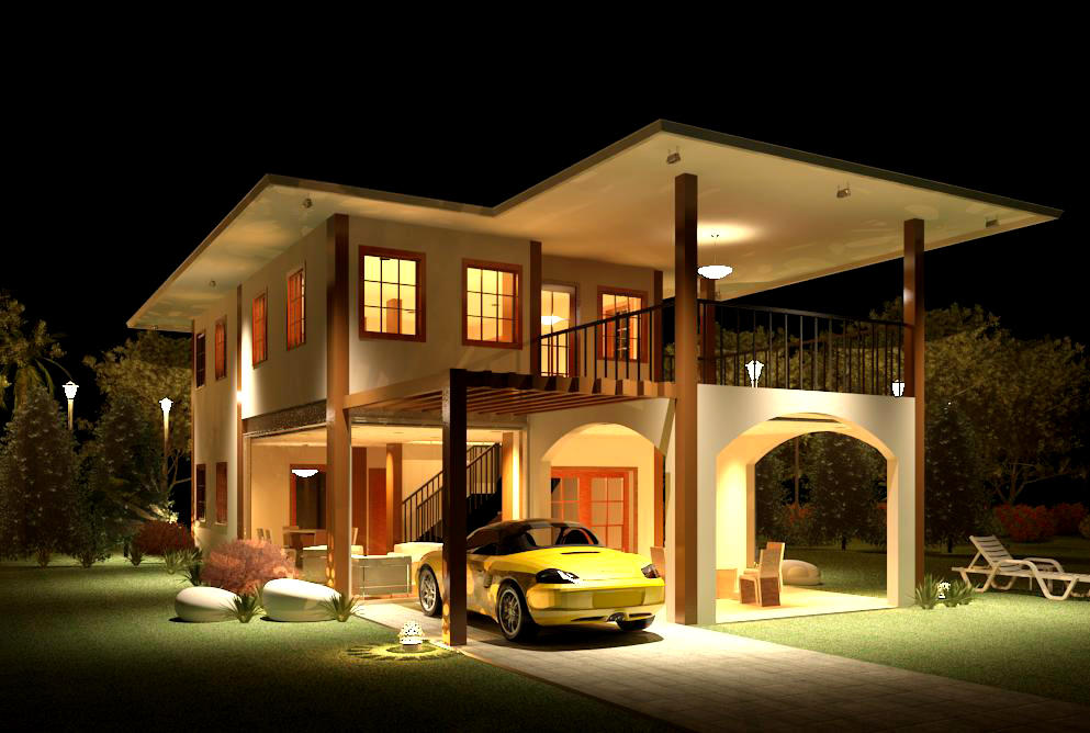 Exterior Perspective Night