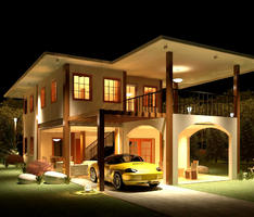 Exterior Perspective Night