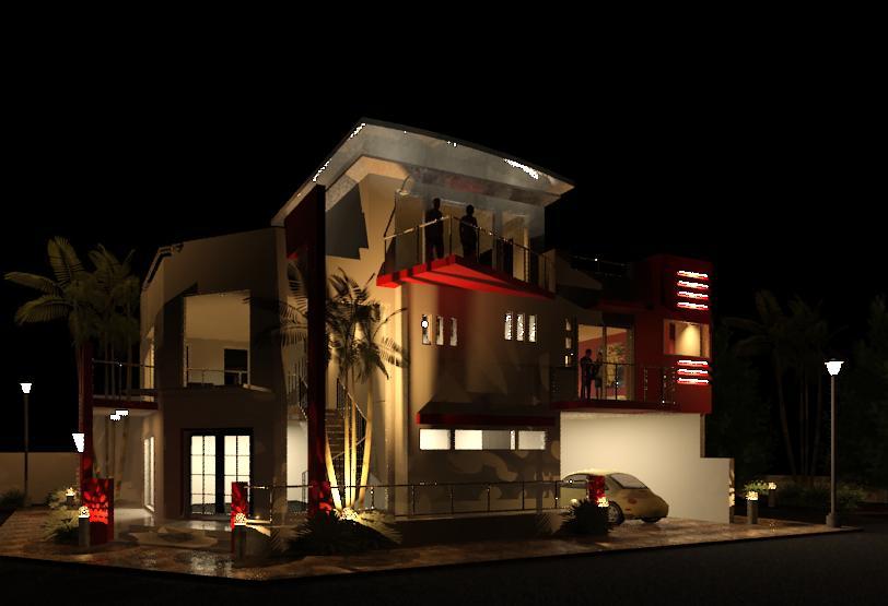 santiago modern hauz night view