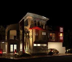 santiago modern hauz night view