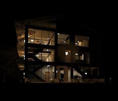 3-storey Night view