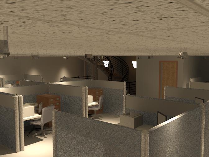 3D Building Interior Office