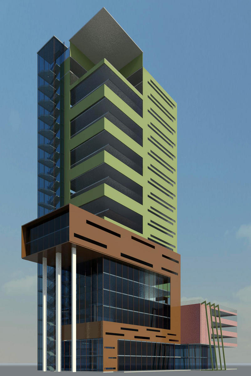 office cum shopping centre