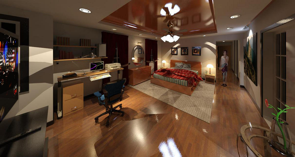 Bldg F master bedroom view 2