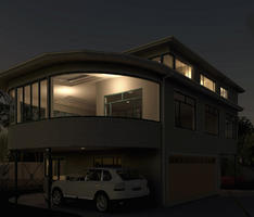 Night shot of reclad