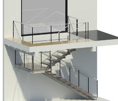 detalle de escalera Casa 3N