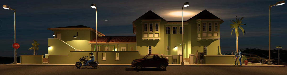 Bldg G- View 2-Dark night