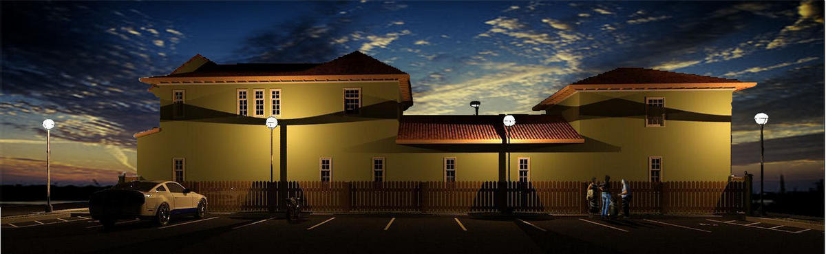 Bldg G- View 4-Cloudy night