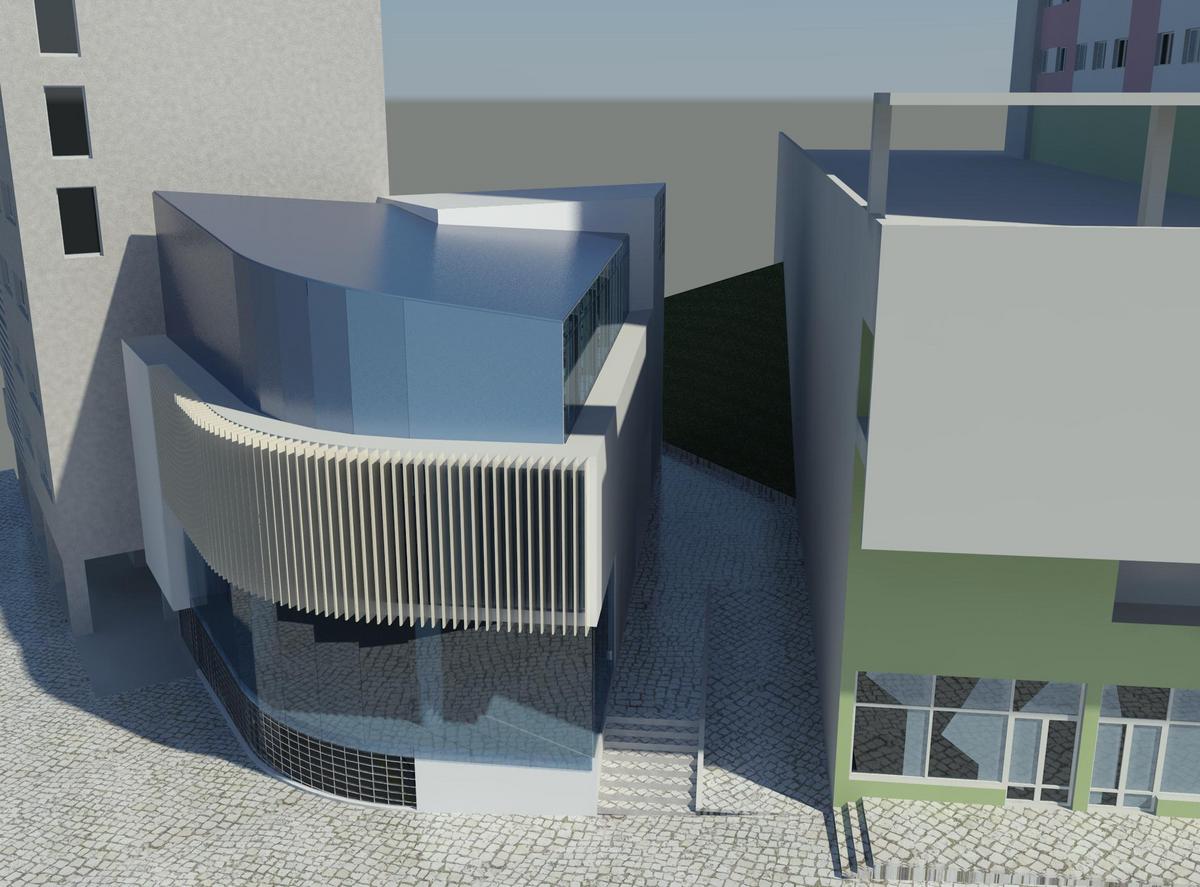 Angle Comercial building