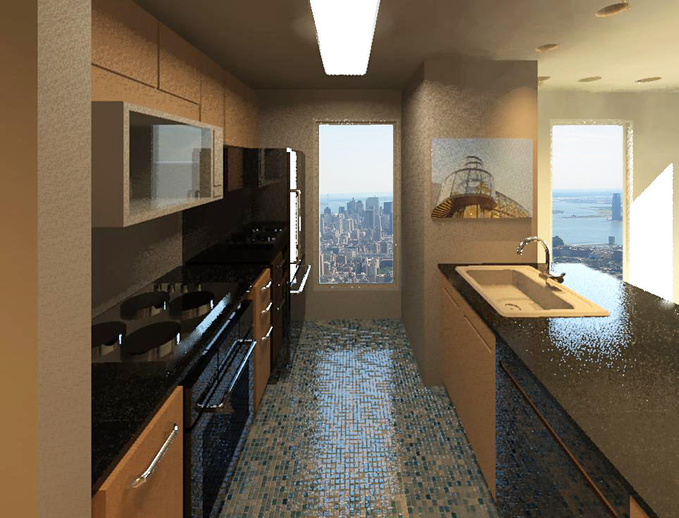 Interior Apt Kitchen