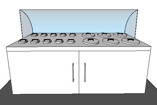 Steam Table-Circular Tops