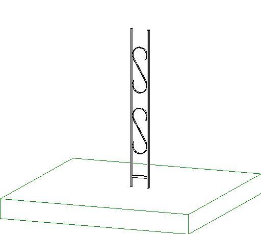 wrought iron column 96x12